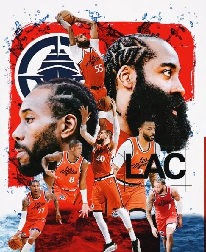 快船击败灰熊，乔治伦纳德双塔火力全开带队取胜