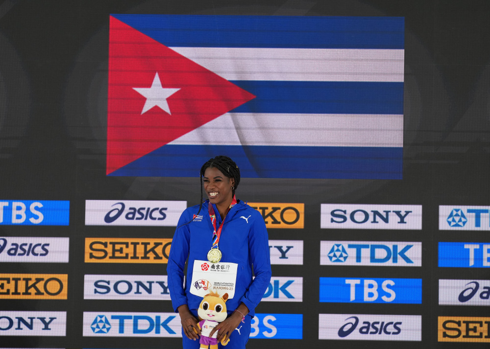 古巴运动员夺得田径项目冠军